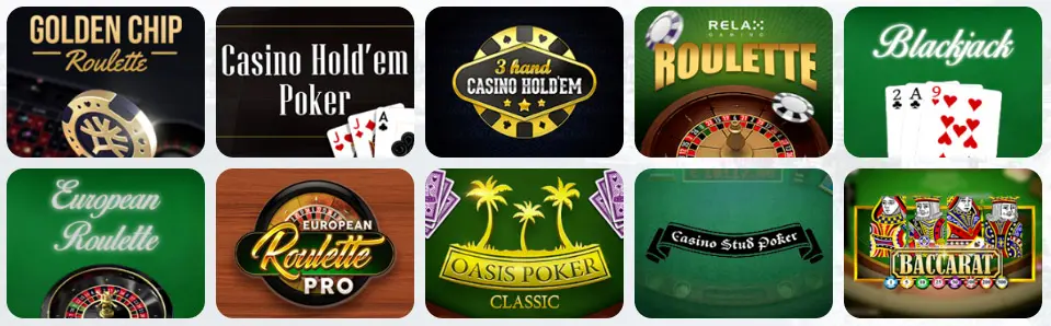 Jeux de table au Yes Or No Casino